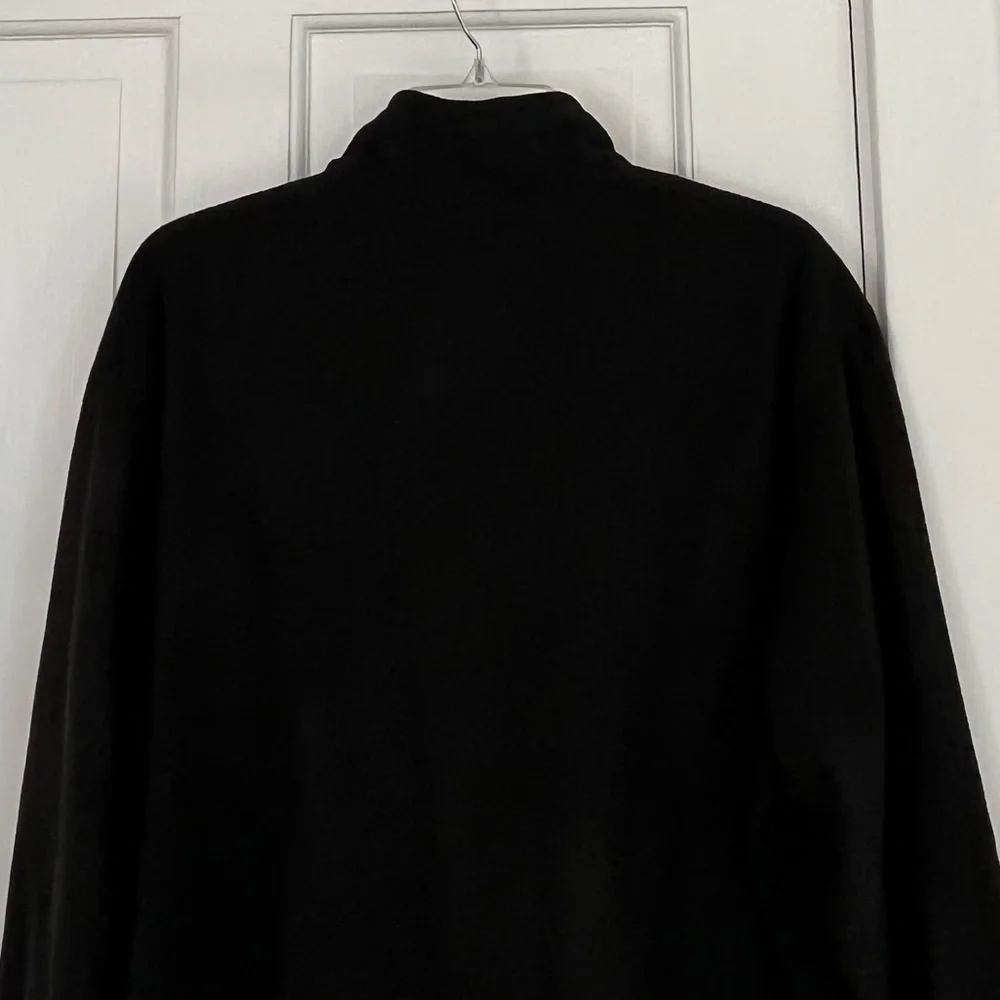 The North Face TNF Black Lightweight Fleece 1/4 Zip Pullover Outdoor Mens XL
